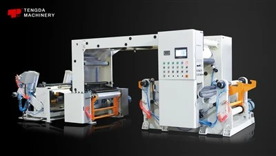 Tippepapir Gantry Dobbel Shaft Stripping og Slitting Machine