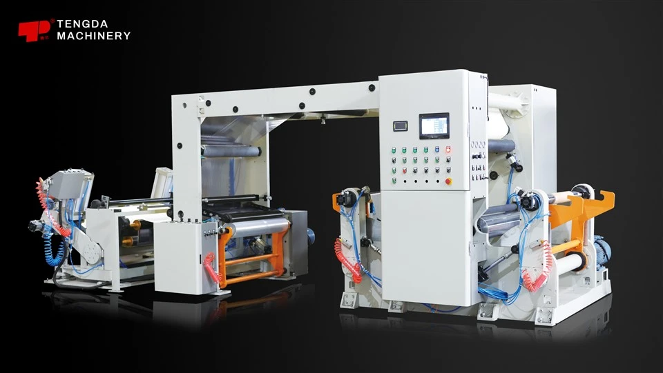 Tippepapir Gantry Dobbel Shaft Stripping og Slitting Machine